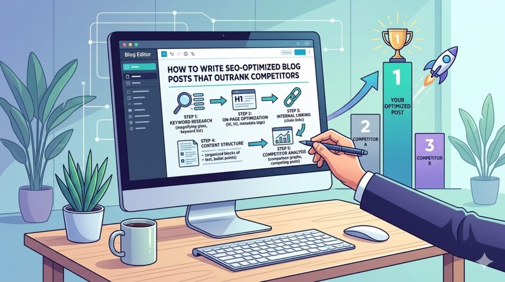 How to Write SEO-Optimized Blog Posts That Outrank Competitors 1 How to Write SEO-Optimized Blog Posts That Outrank Competitors