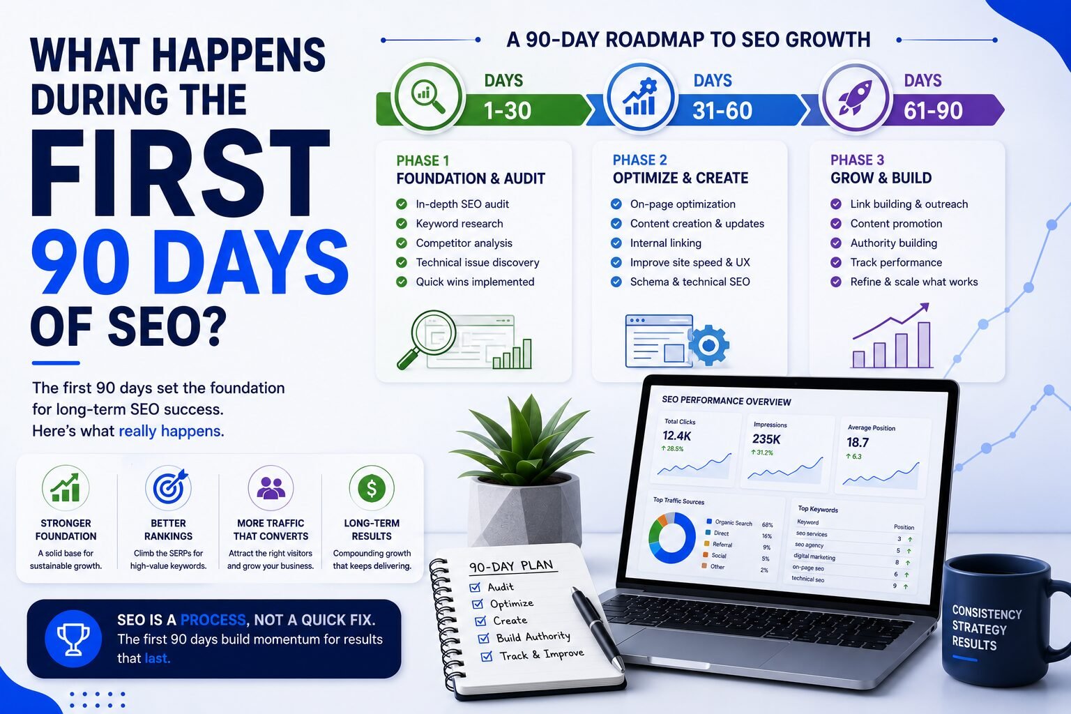 What Happens During the First 90 Days of SEO?